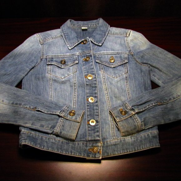 BP Women’s Stretch Jeans Jacket Size XS Light Wash Denim - Picture 7 of 12